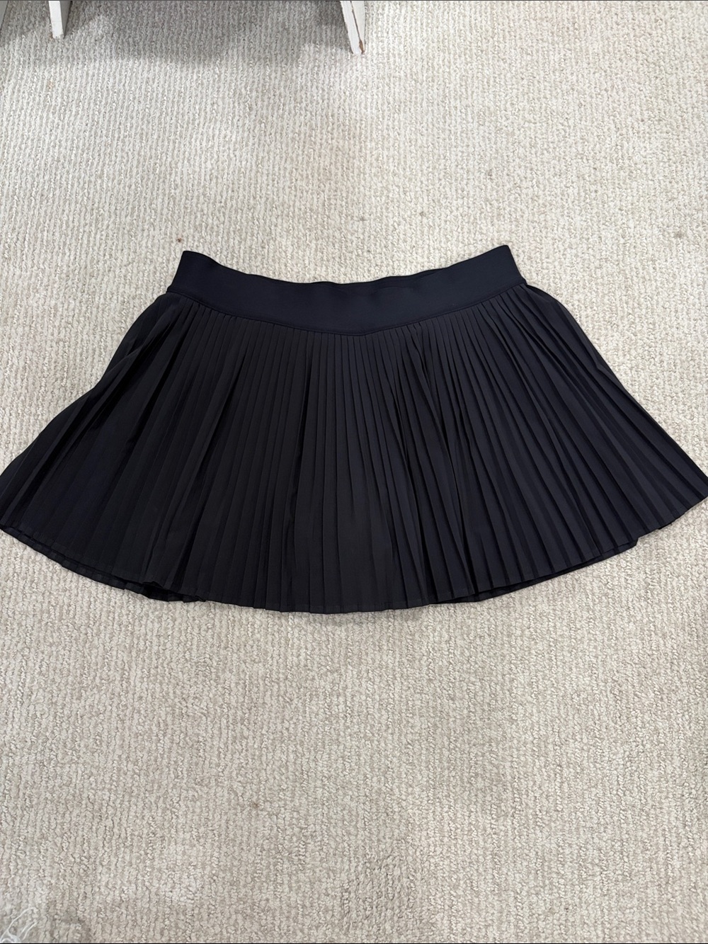 lululemon athletica Black Pleated Skater Skirt